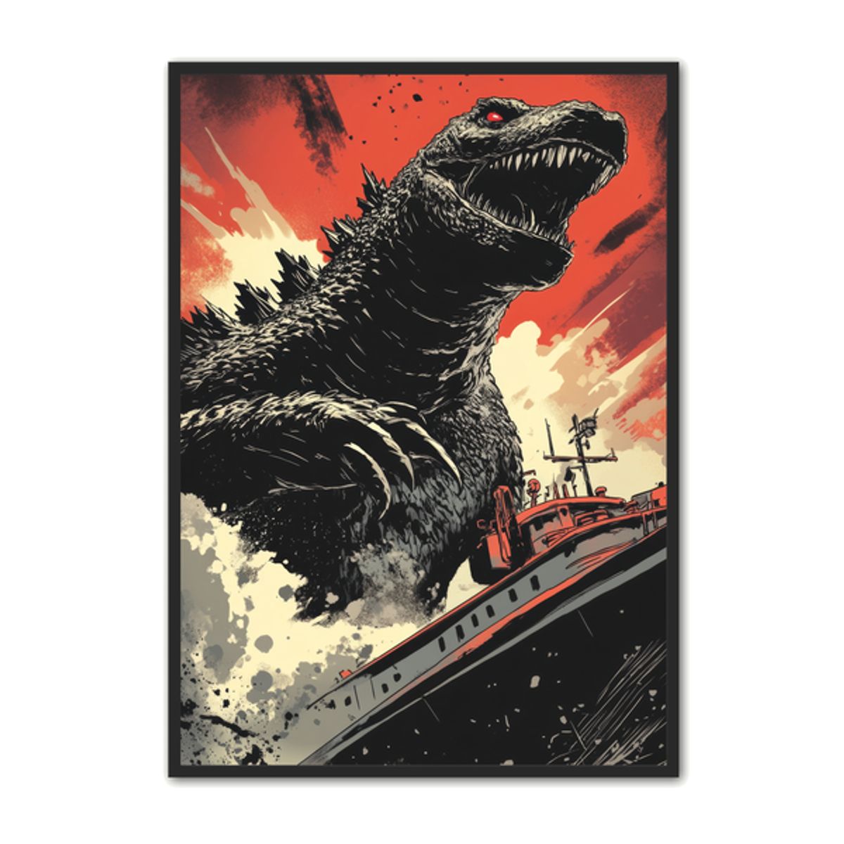 Godzilla Plakat 12 - Fantasi Plakat