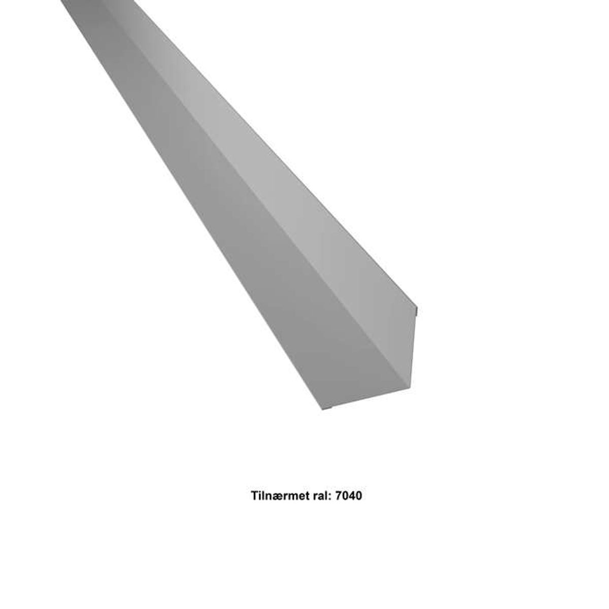 Indvendigt hjørne lille. 70-70x2000 mm. - Lys grå - 20 års garanti (0,50)