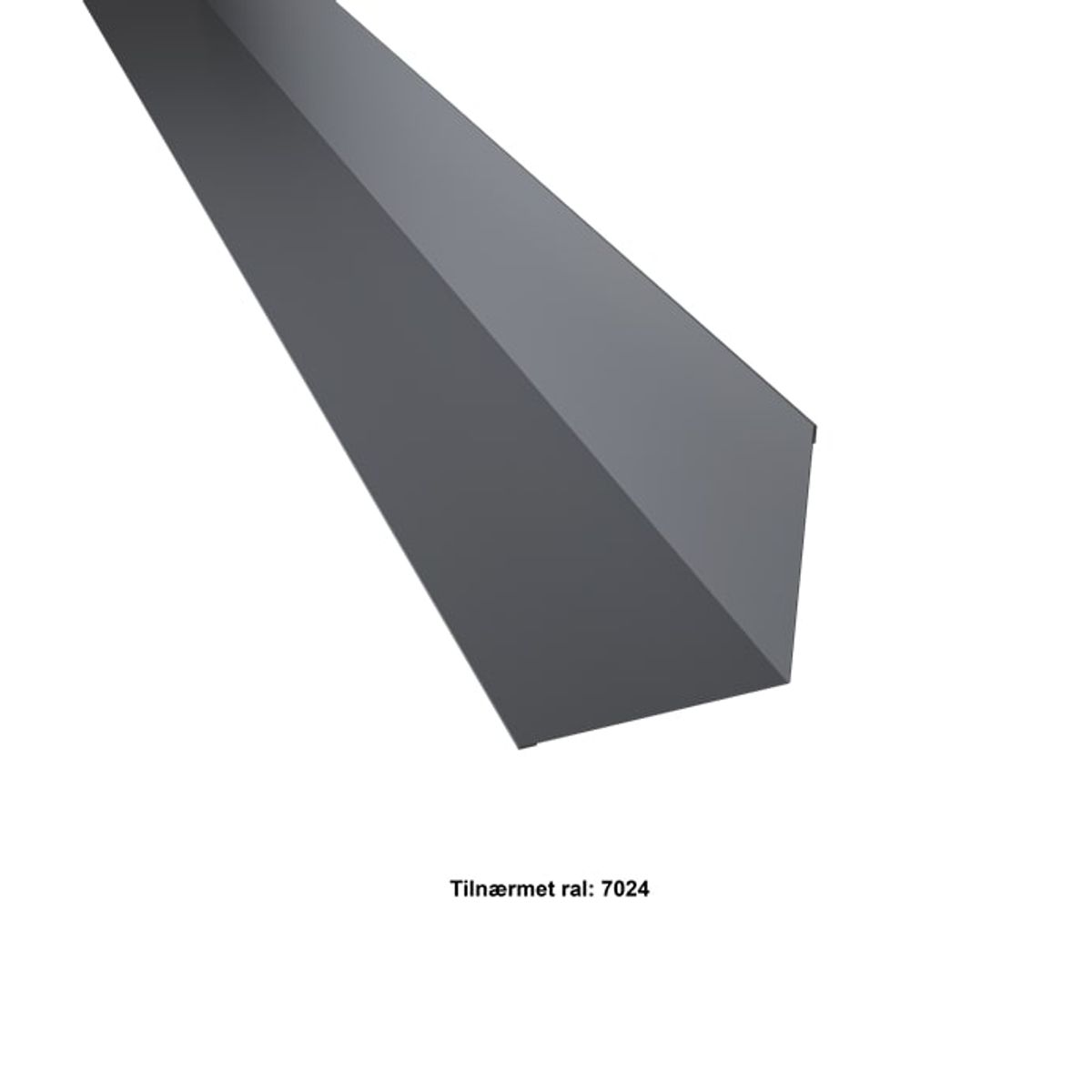 Indvendigt hjørne stor. 120-120x2000 mm. - Koksgrå - 40 års garanti (0,50)