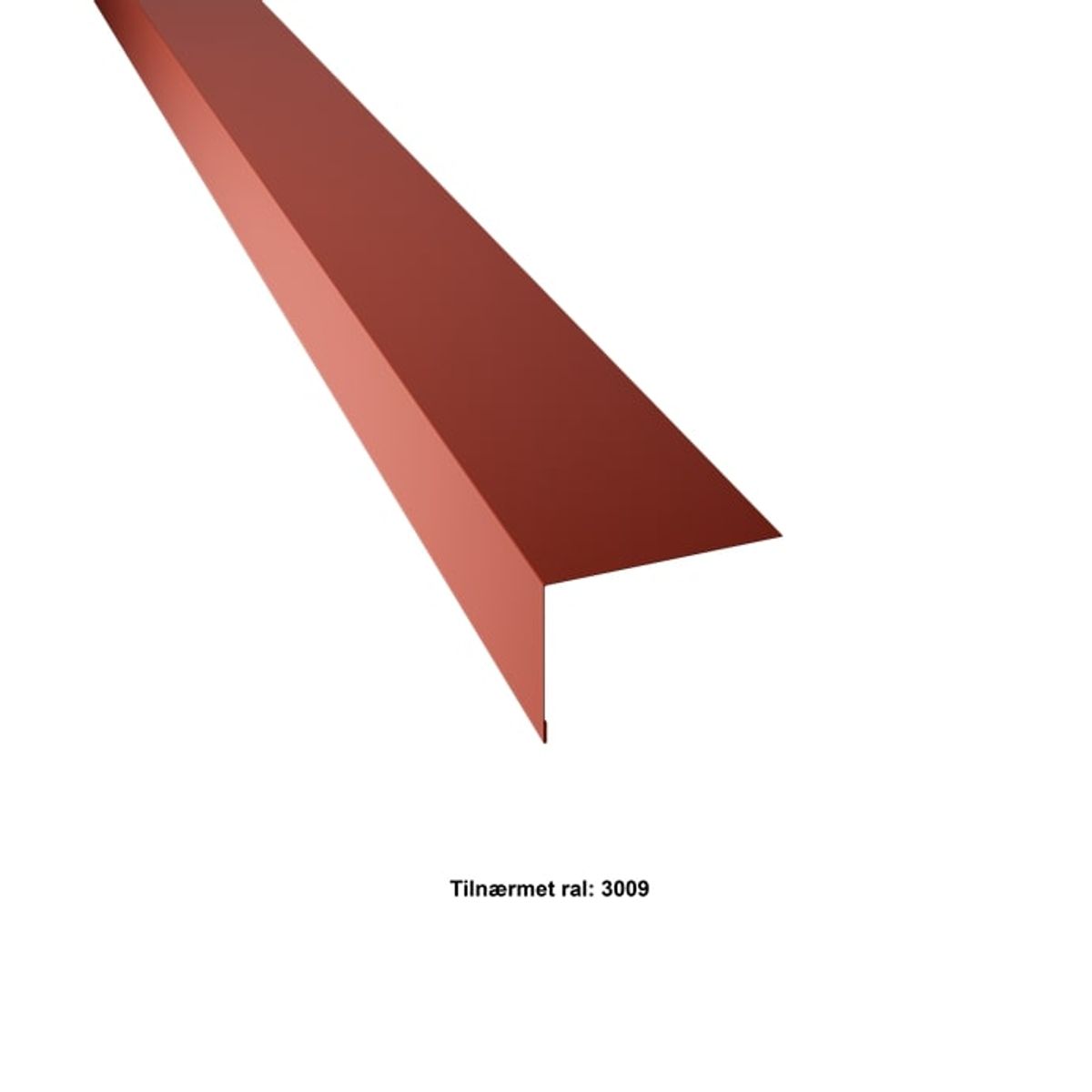 Sideinddækning. 70-100x2000 mm. - Svenskrød - 20 års garanti (0,50)