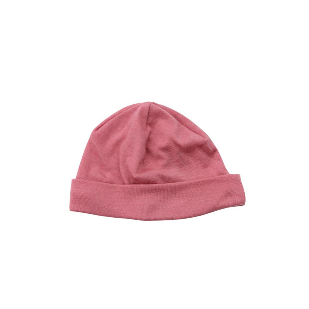 Baby beanie uldhue - Dark coral