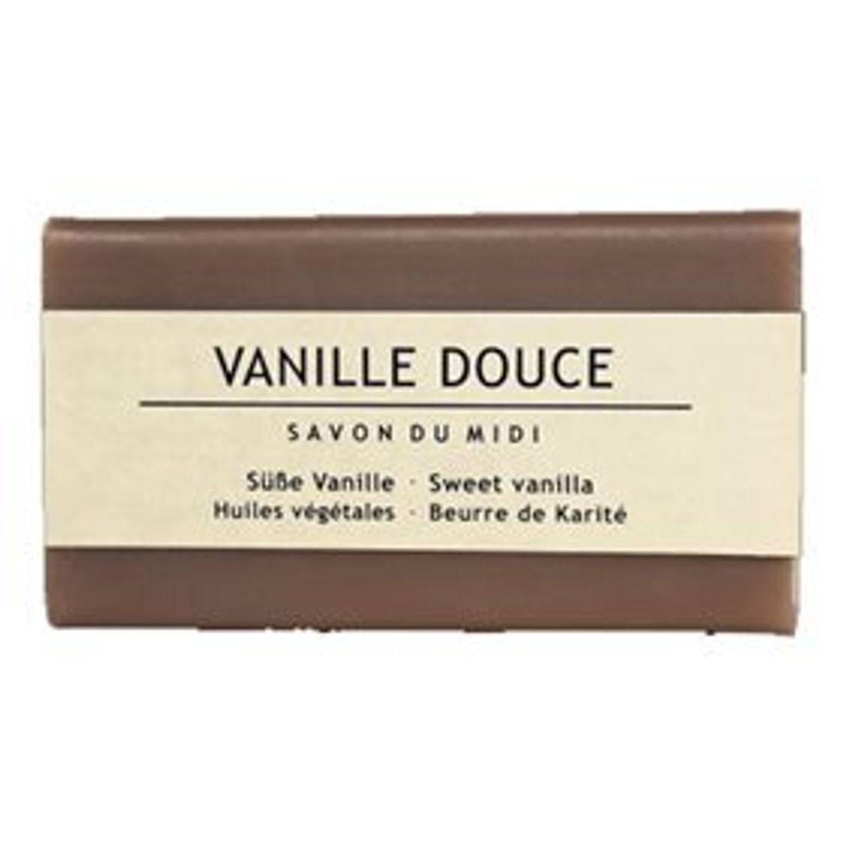 Midi sæbe Sød Vanilje med sheasmør Vegan Vanille Douce, 100g.