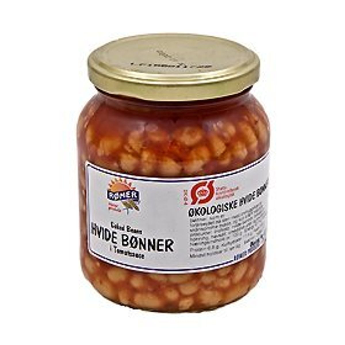 Rømer Hvide Bønner i tomat Ø, 350g.