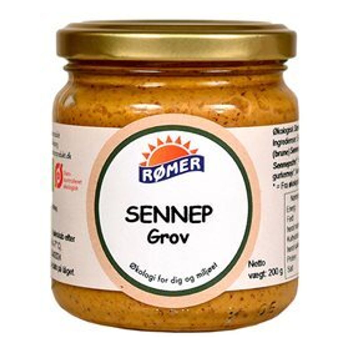 Rømer Sennep Grov Ø, 200g.