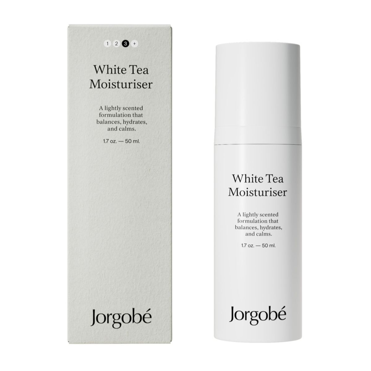 Jorgobé White Tea Moisturiser, 50ml.