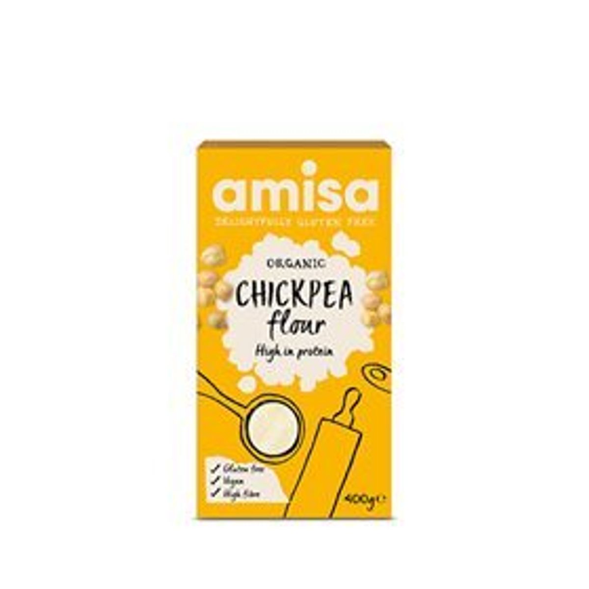 Amisa Kikærtemel fint glutenfri Ø, 400g.