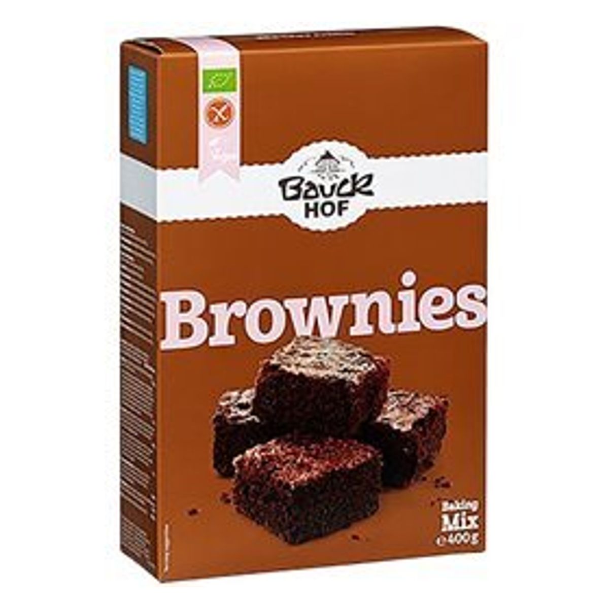 Bauckhof Brownies mix gl.fri Ø Bauckhof, 400g.