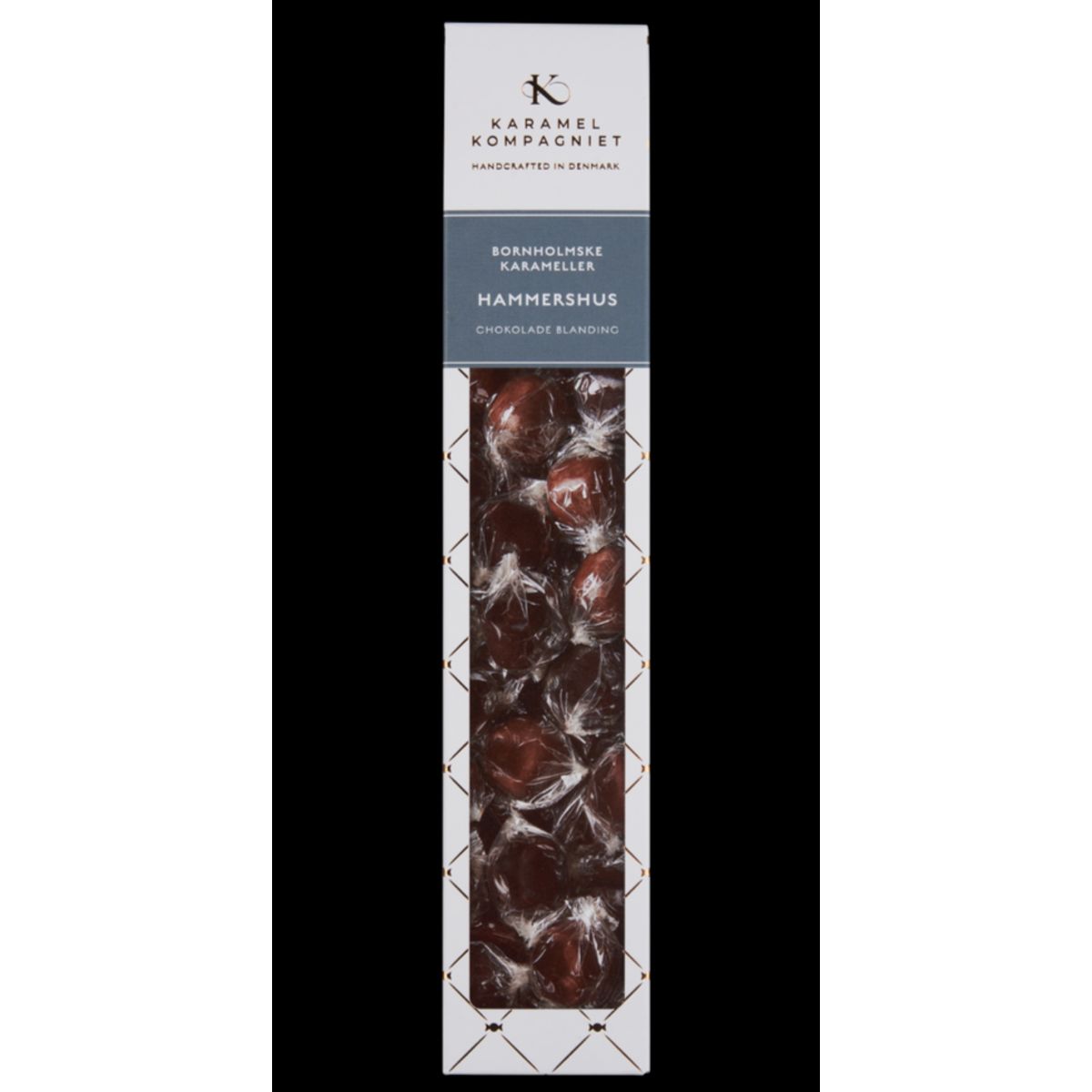 Karamelkompagniet "Hammershus" karameller i chokolade, 170g.