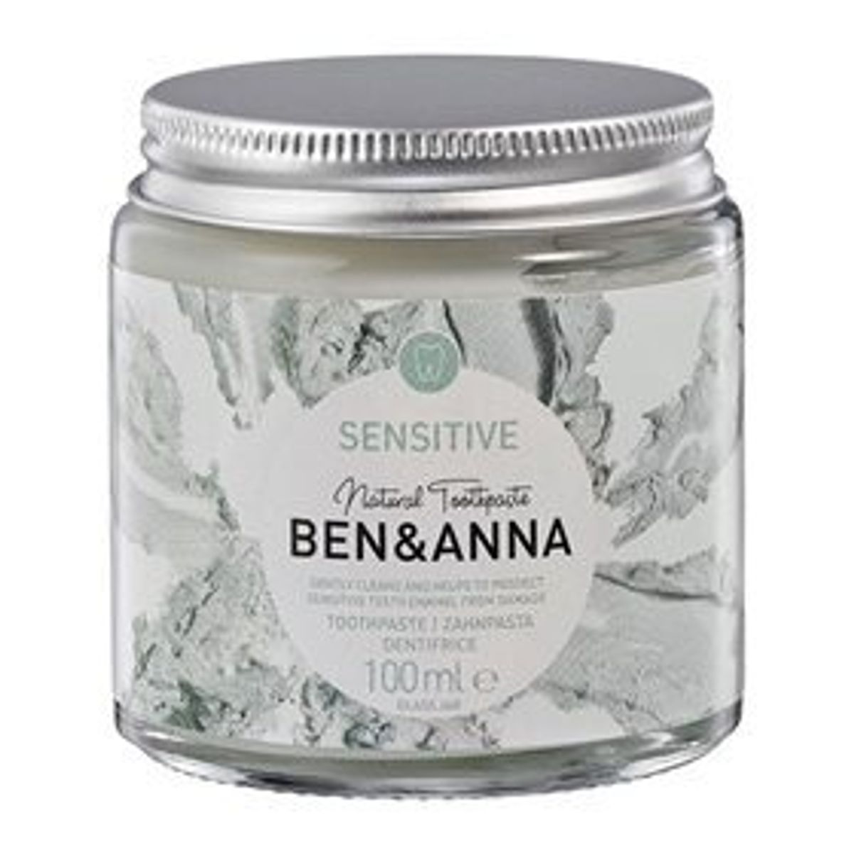 Ben & Anna Toothpaste Sensitive - Fluoride Free, 100ml.