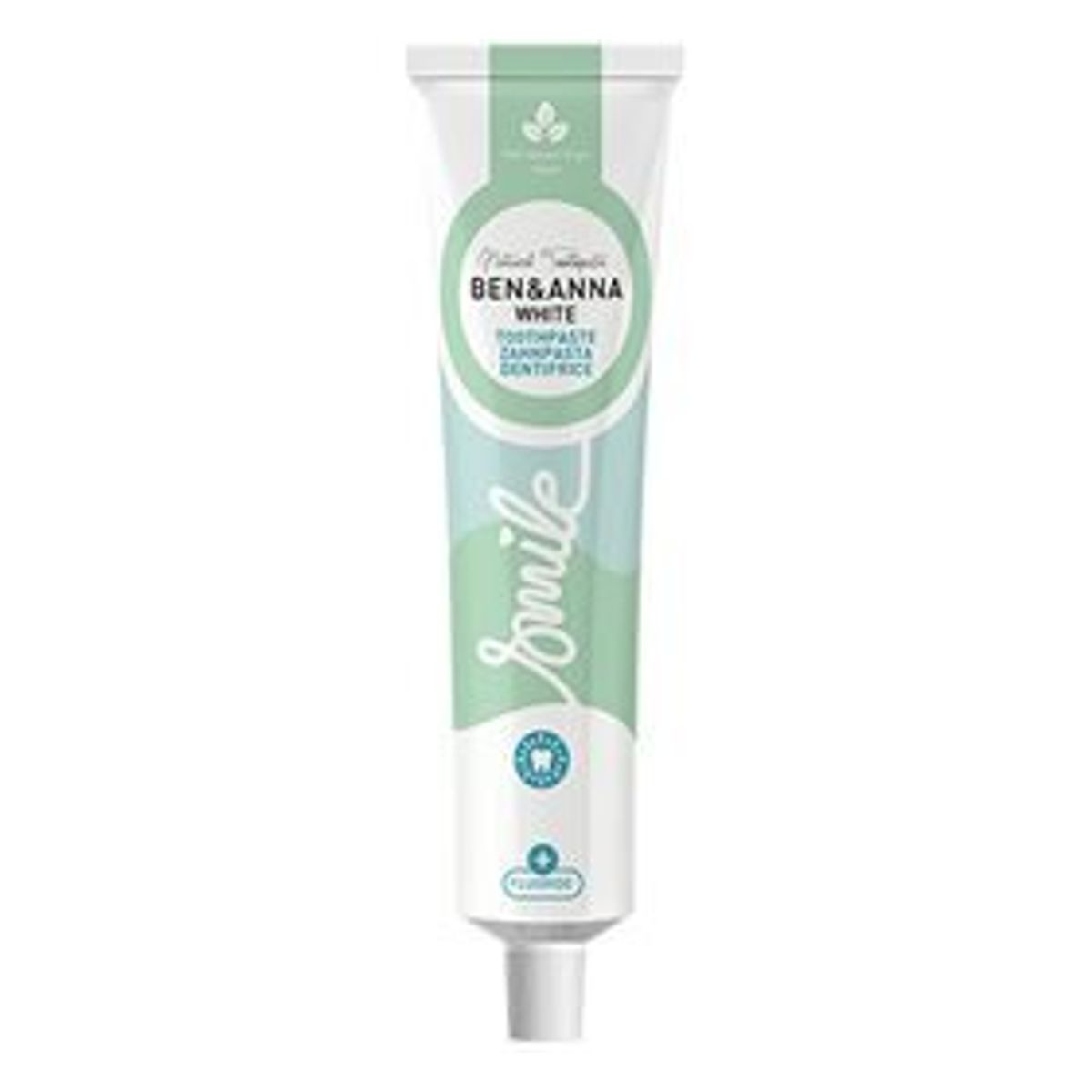 Ben & Anna Toothpaste White + Fluoride, 75ml.