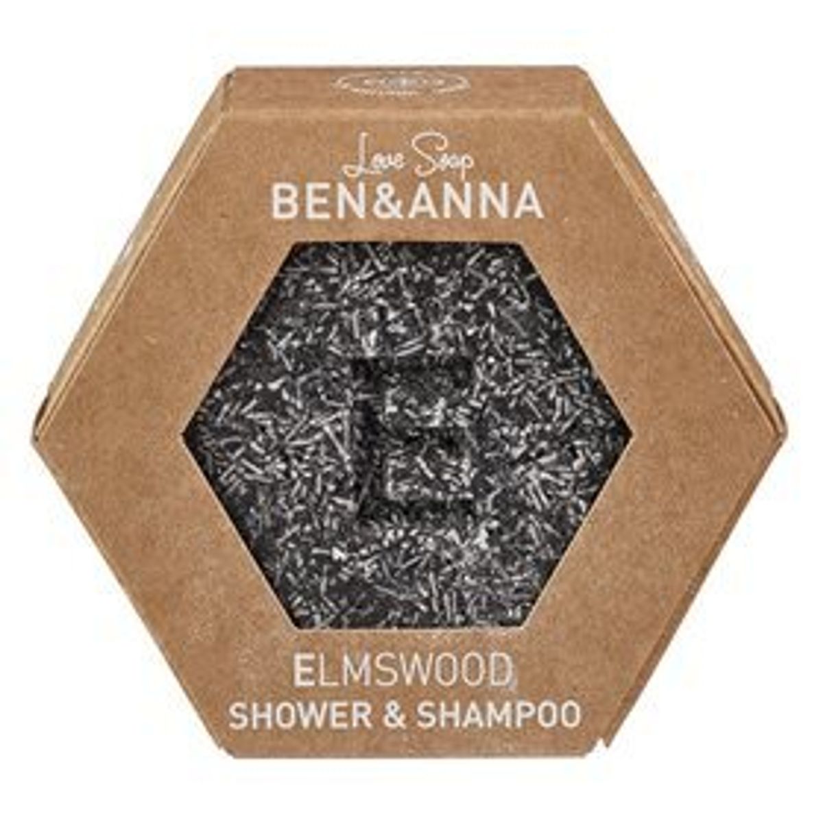 Ben & Anna Love Soap - Elmswood Shower & Shampoo Bar, 60g.