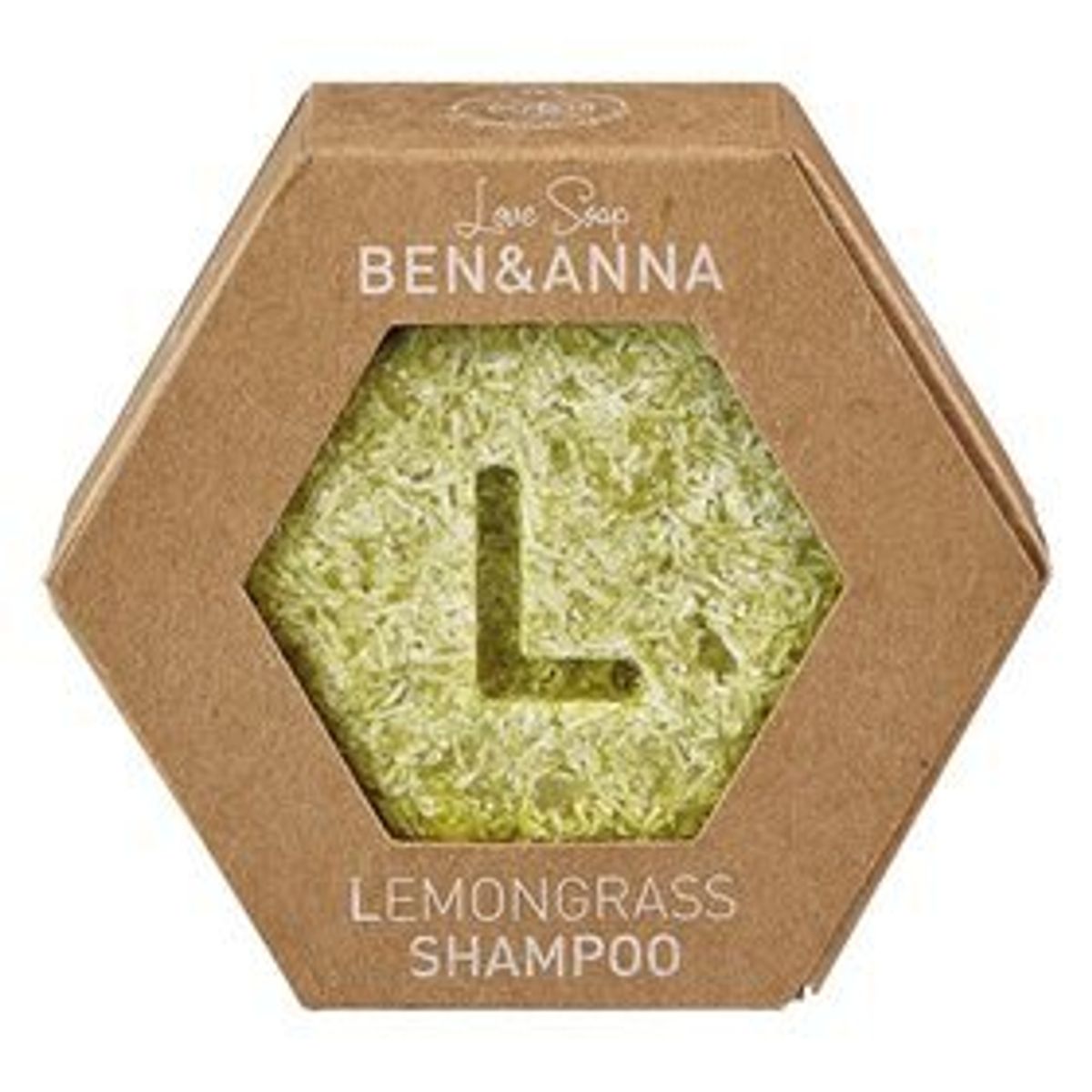 Ben & Anne Love Soap - Lemongrass Shampoo Bar, 60g.