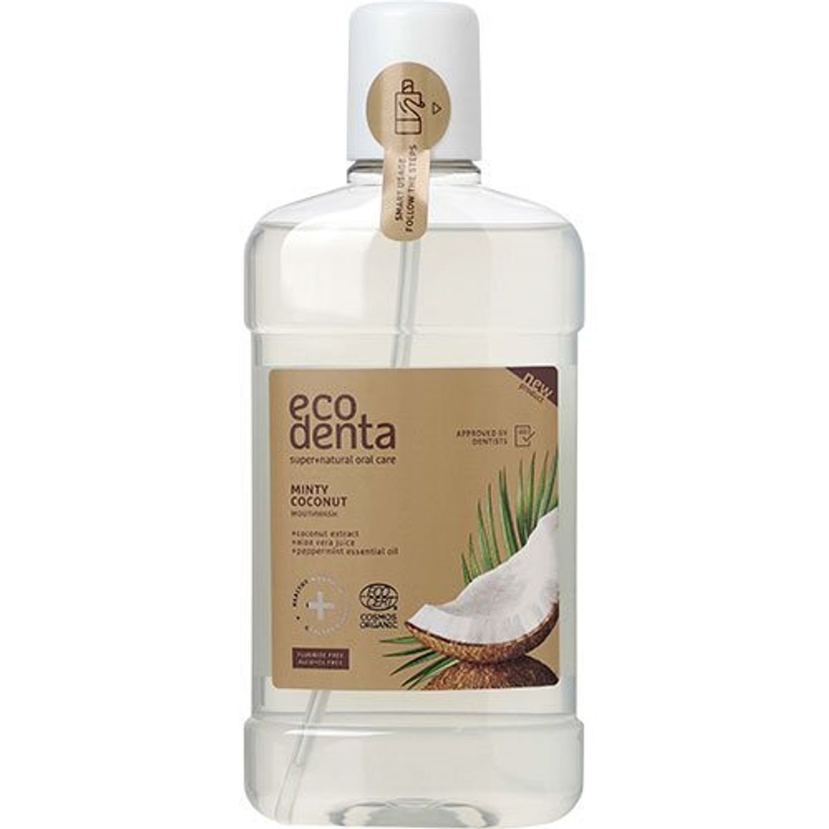 Ecodenta Mundskyl m. mint kokos smag, 500ml