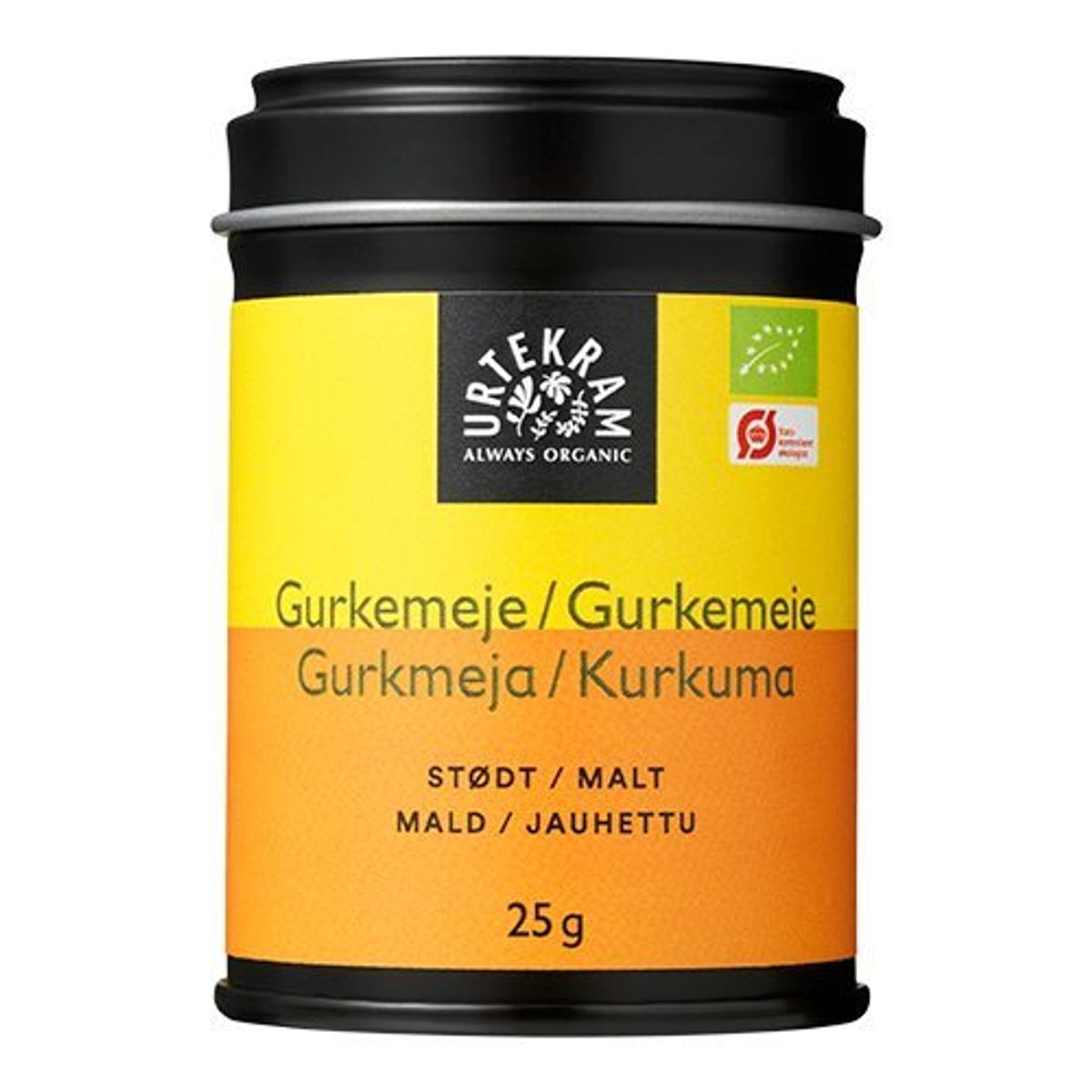 Gurkemeje stødt Økologisk, 25g.