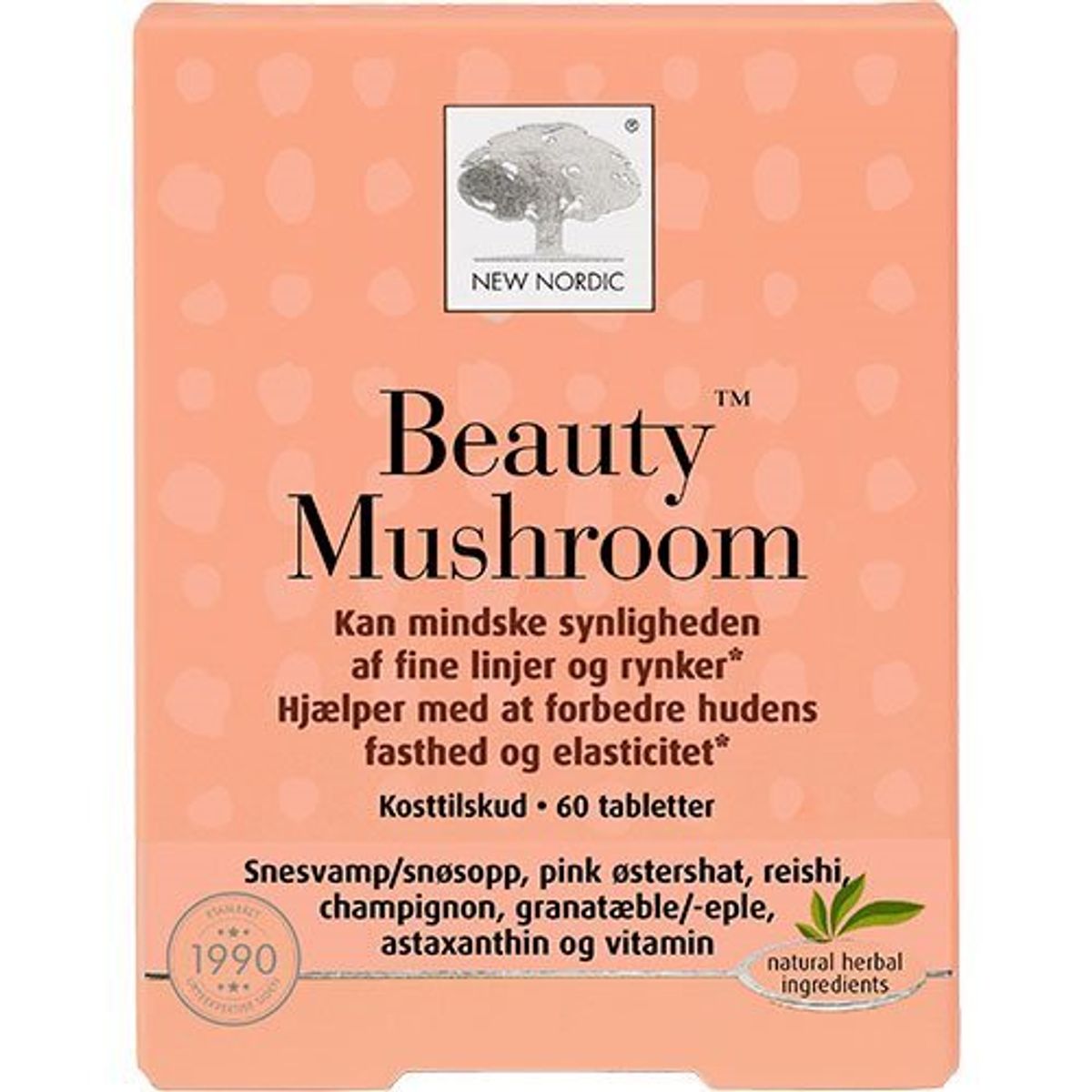 New Nordic Beauty Mushroom, 60tab.