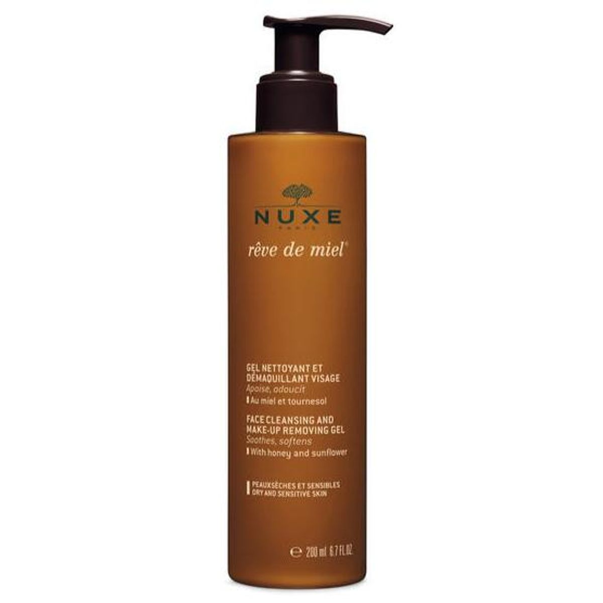 Nuxe RÃ¨ve de Miel Face Cleansing and Makeup Removing Gel, 200ml.