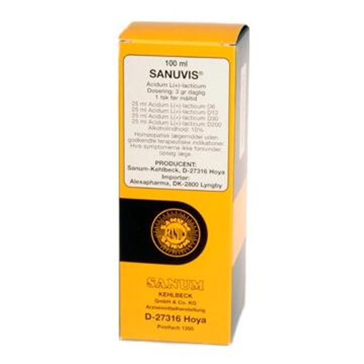 Sanuvis (L+mælkesyre), 100ml.