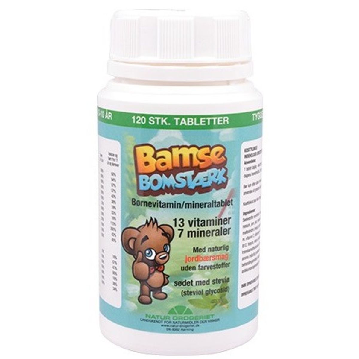 Bamse Bomstærk børnevitamin/mineral tabl. 120stk