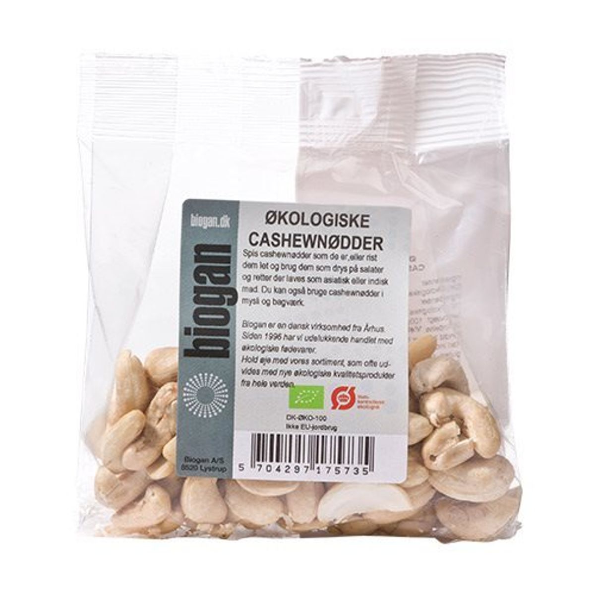 Cashewnødder Ø, 100g