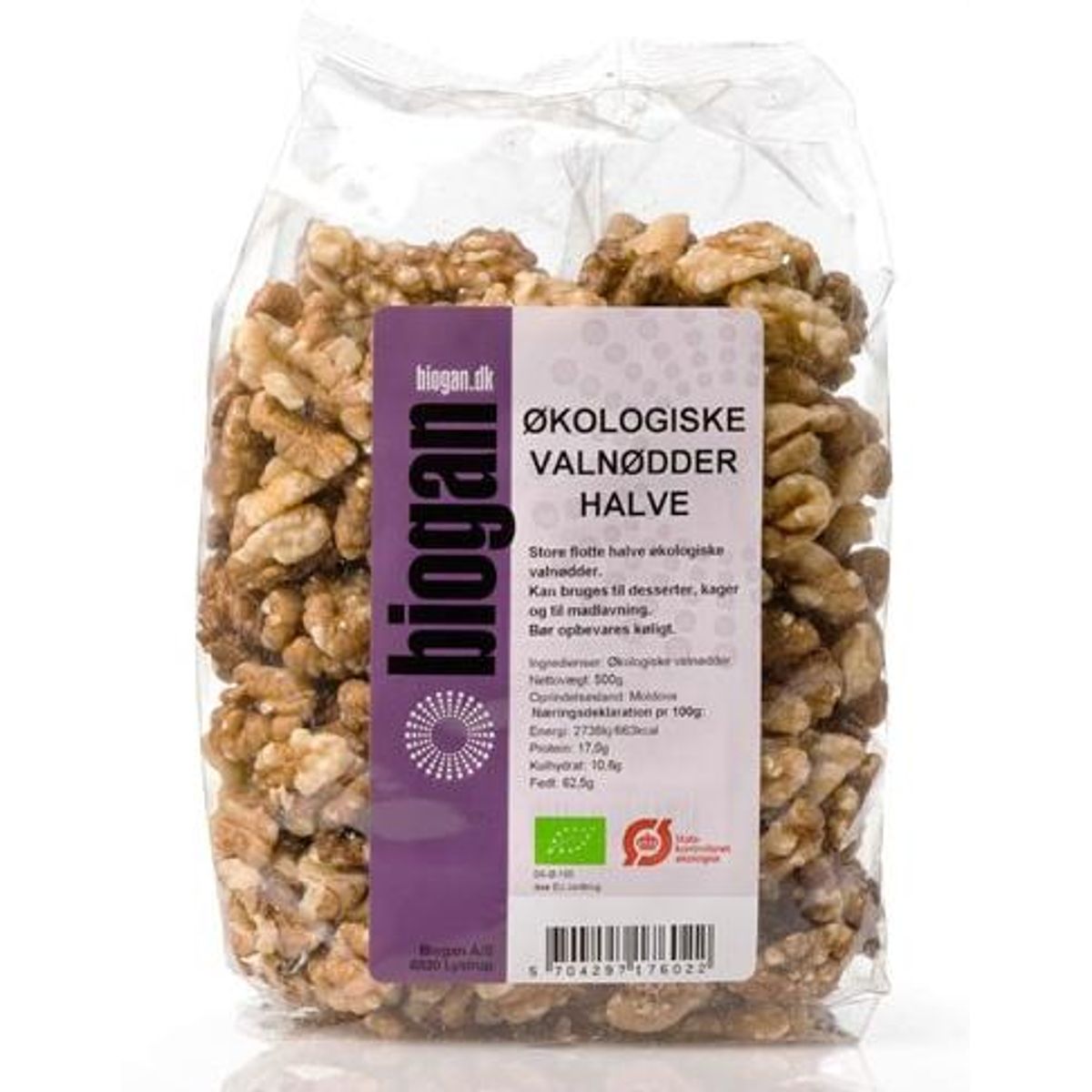 Valnødder halve Ø, 500g