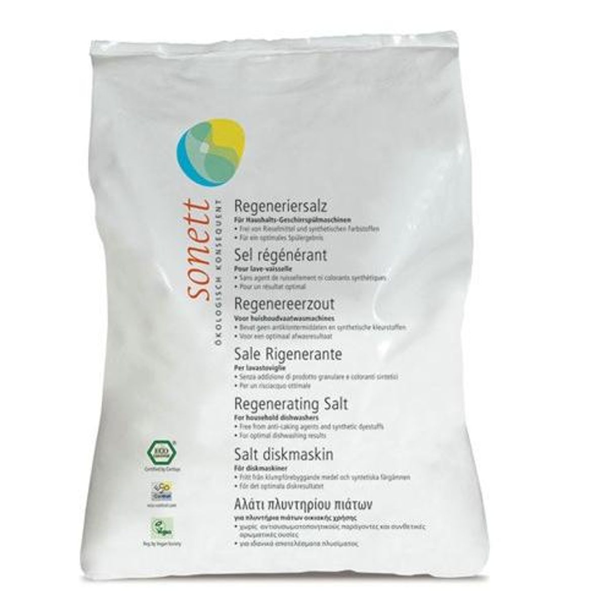 Sonett Salt til opvaskemaskine, 2kg.