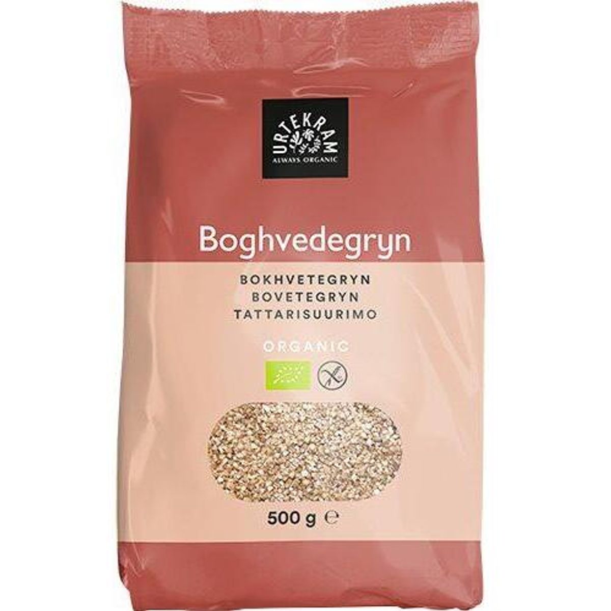 Boghvede gryn knækket Ø, 500g.