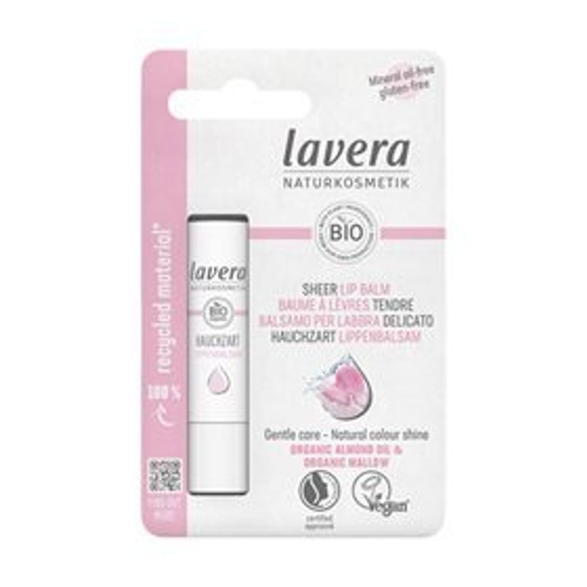 Lavera Læbepomade pearly pink, 4g.