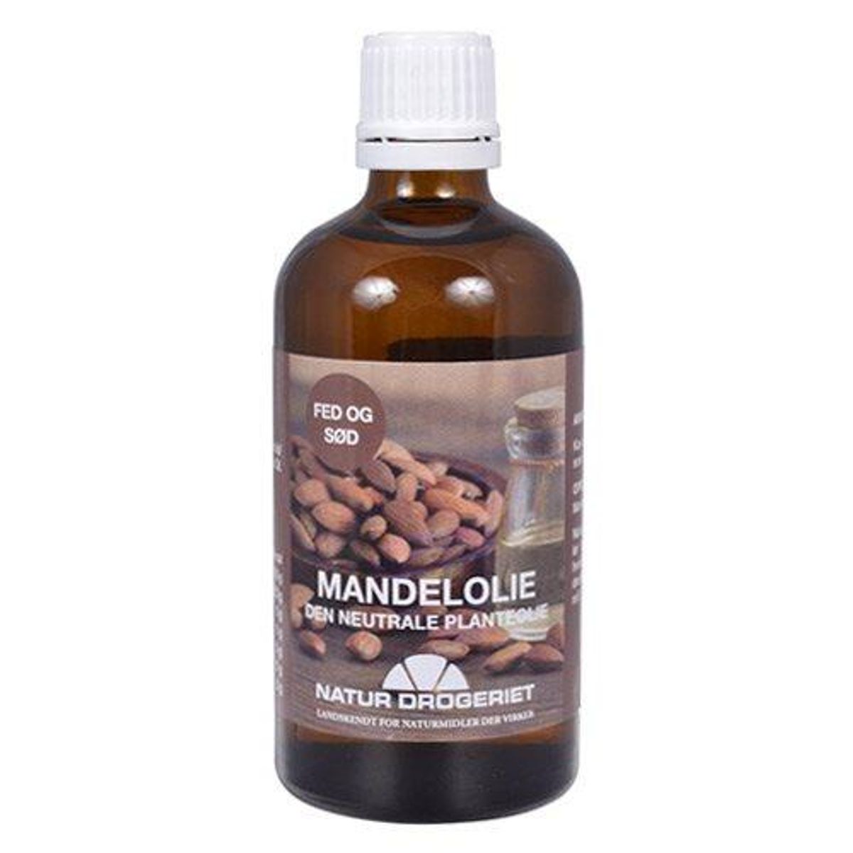 Mandelolie fed sød Natur Drogeriet, 100ml.