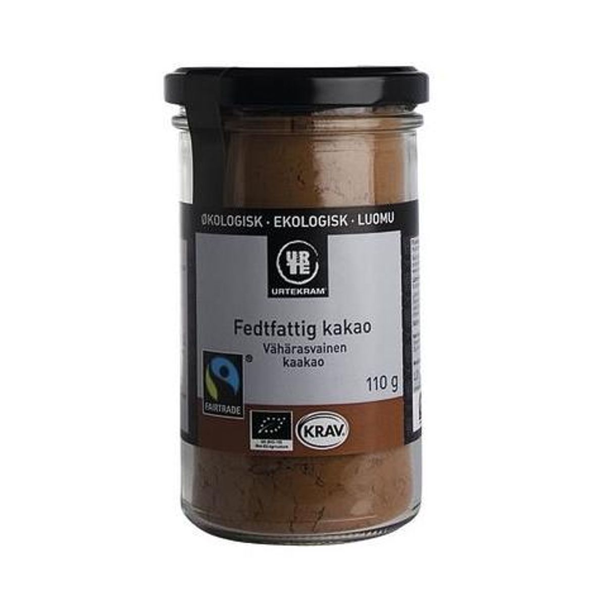 Urtekram Kakao fairtrade 10-12% Ø, 80g.