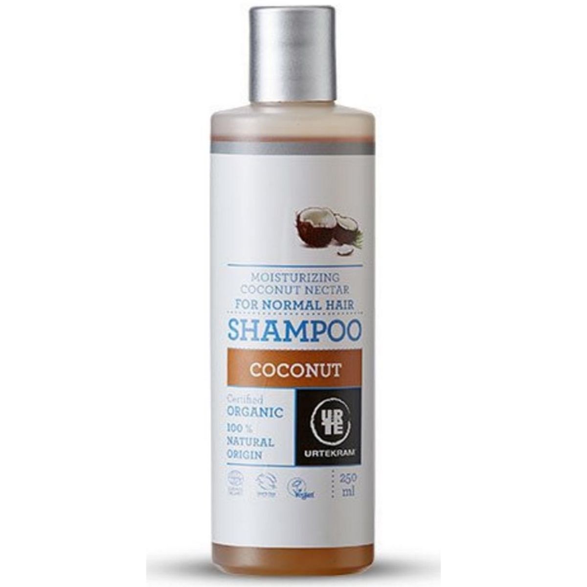 Urtekram Shampoo coconut t. normalt hår, 250ml.