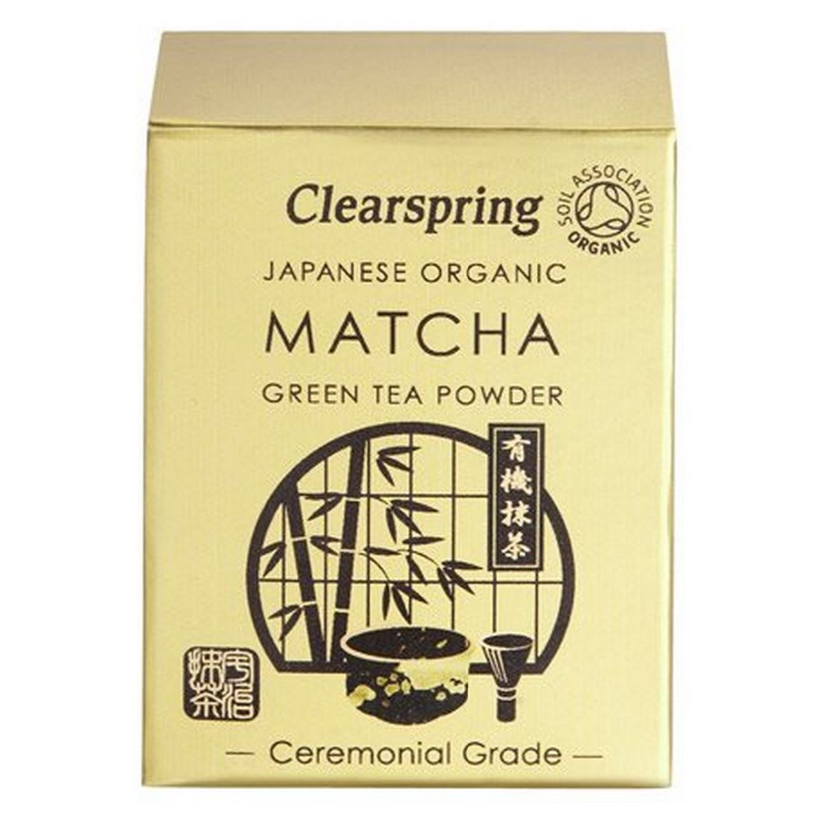 Matcha grøn te pulver Clearspring (ceremonial grade) Ø, 30g.