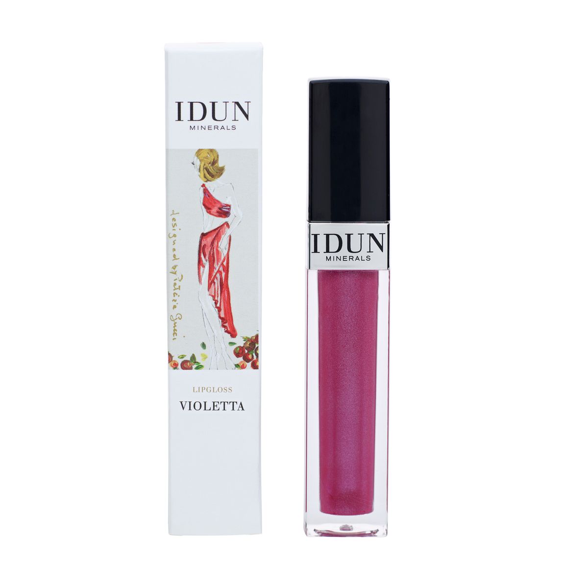 IDUN Minerals Lips Lipgloss Violetta, 6ml.