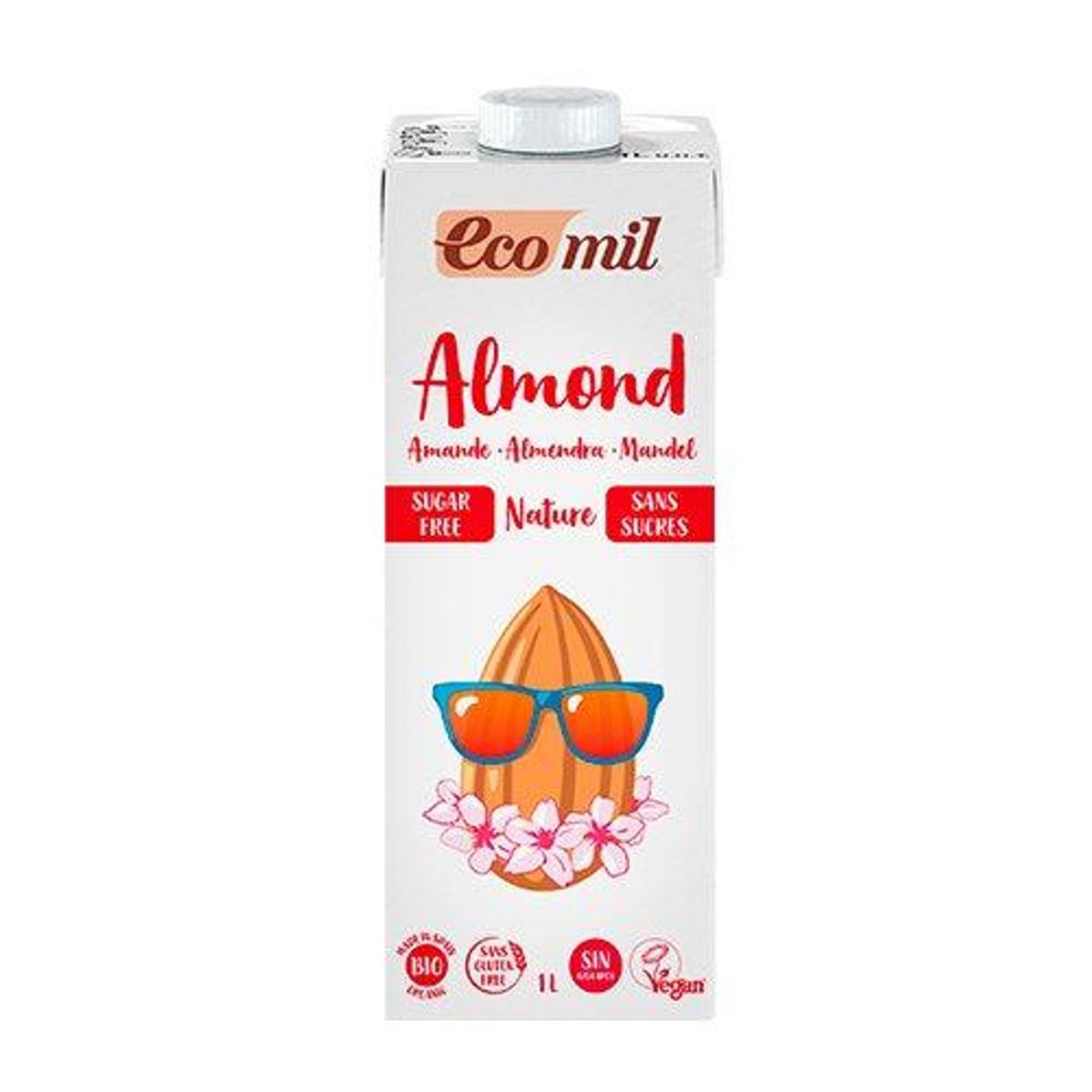 Ecomil Mandeldrik Nature Ø, 1L.