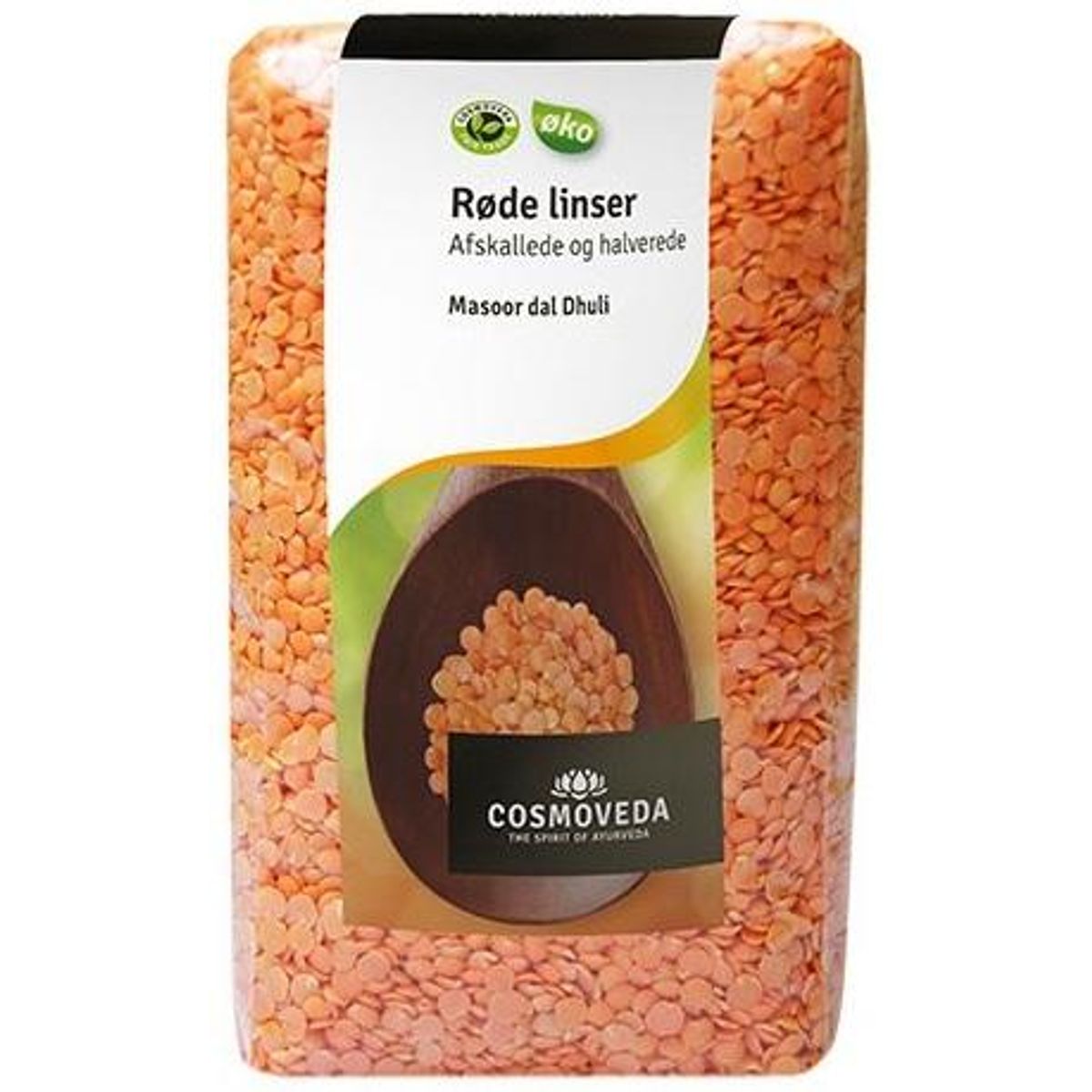 Cosmoveda Røde linser (Masoor Dal) Ø, 500g.