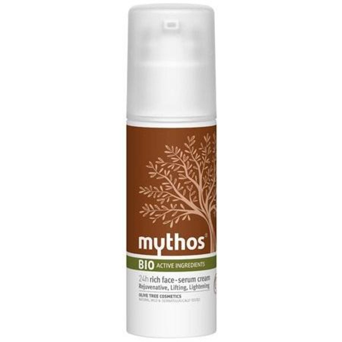 Mythos 24h Rich rejuvenative face serum cream olive + snail, 50ml.