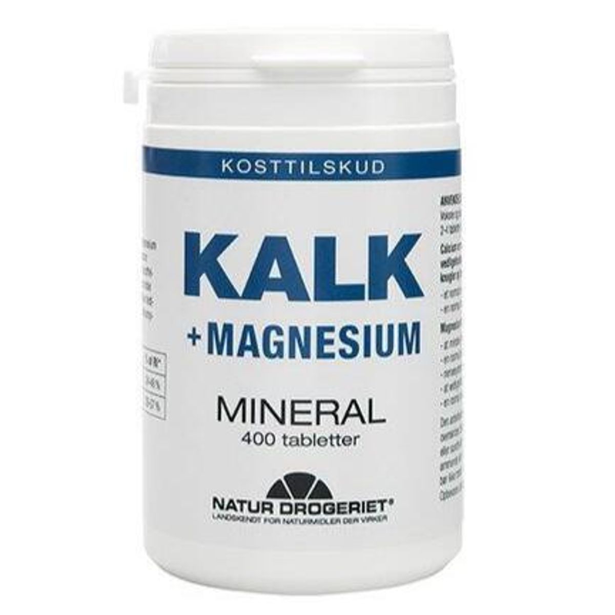 Kalk + Magnesium, Naturdrogeriet, 400tab.