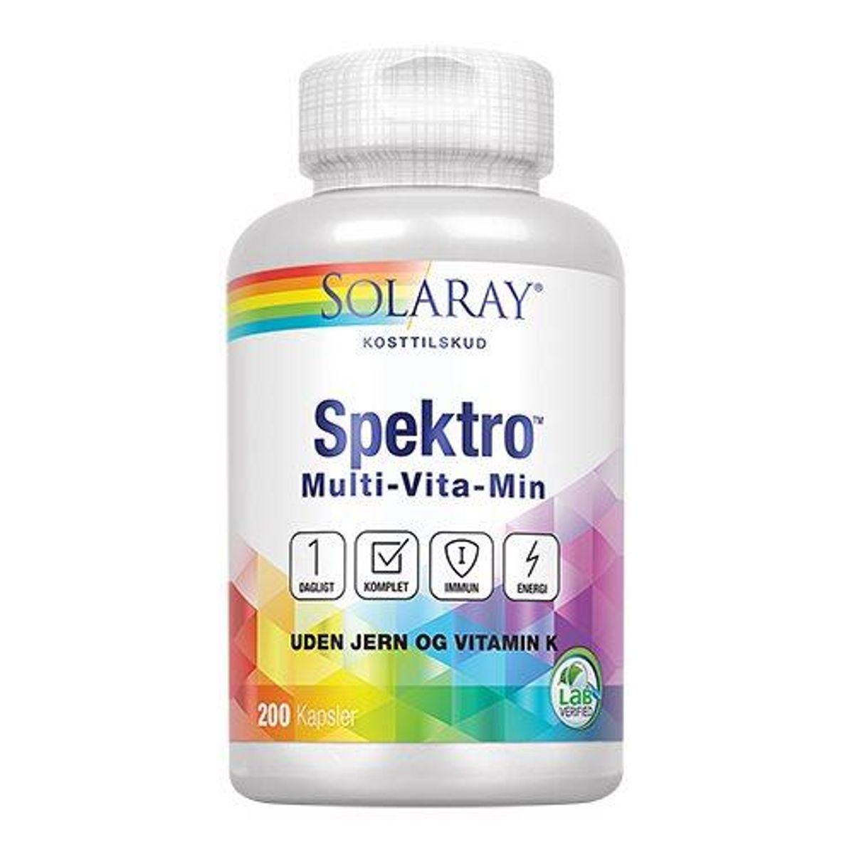 Spektro u. jern Multi-vitamin 200 kapsler