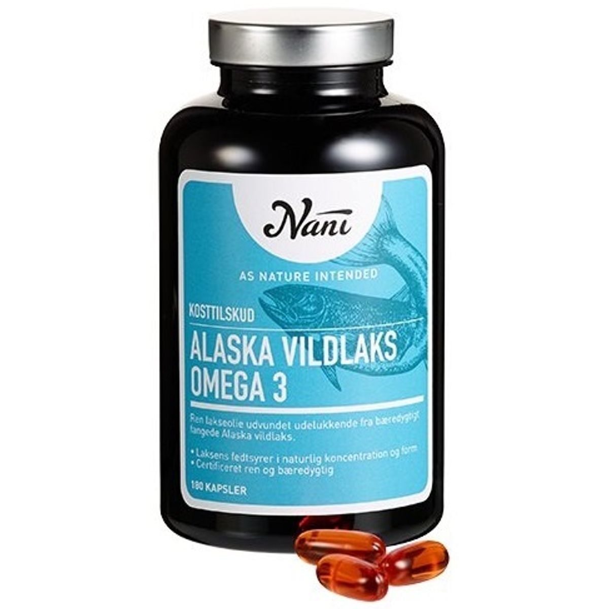 Nani Omega 3 alaska vildlaks 180 kap.