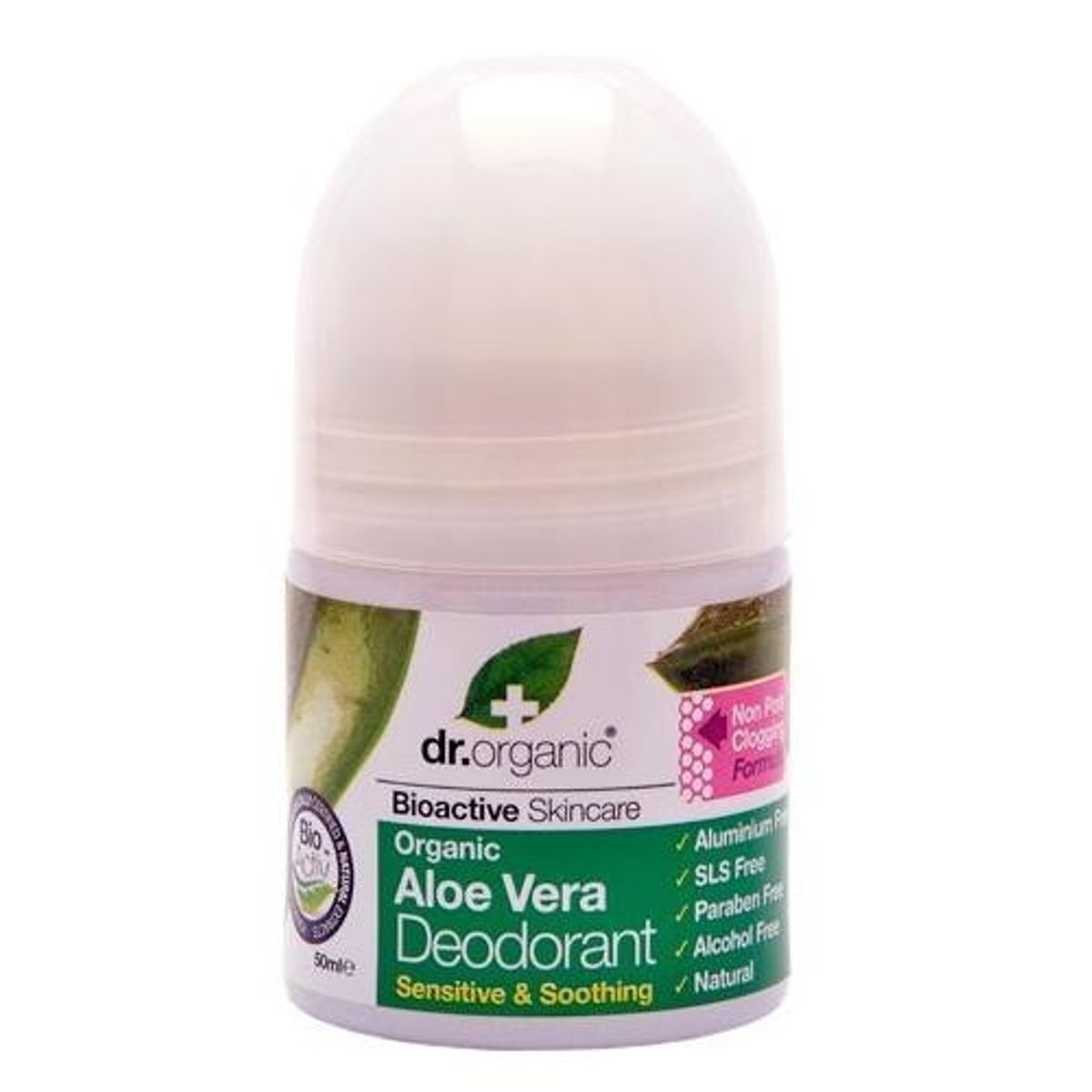 Dr. Organic Deo roll on Aloe Vera 50ml.