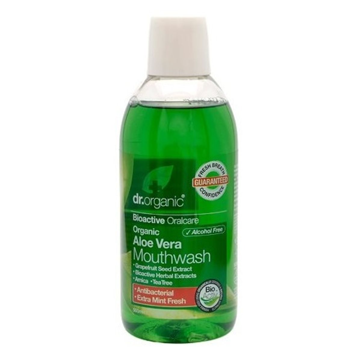 Dr. Organic Mundskyl Aloe Vera 500ml.