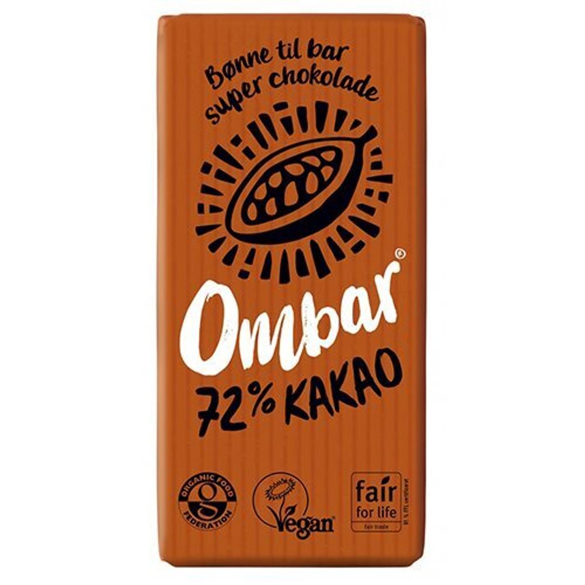 Ombar Raw chokolade 72 % Ø, 35g