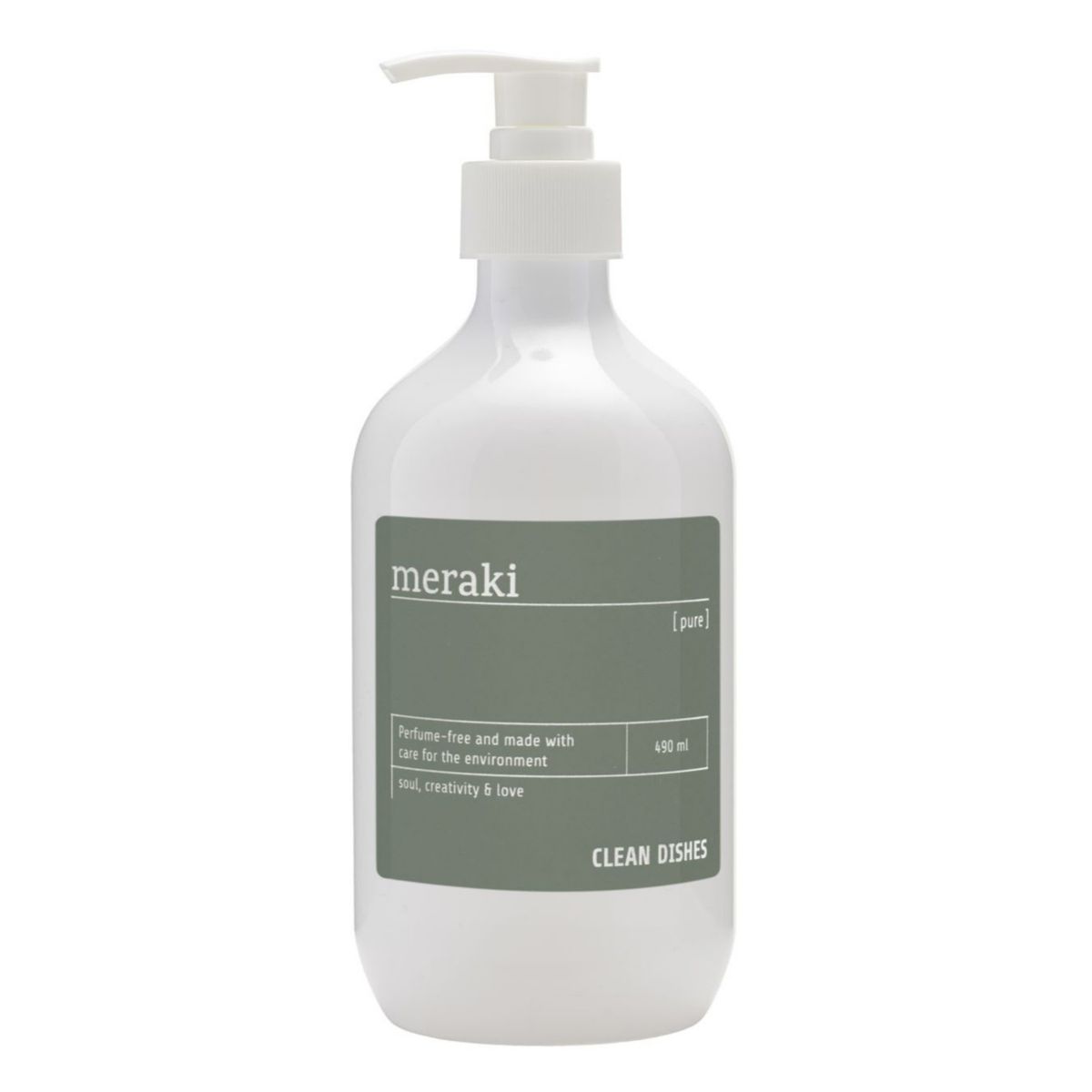 Meraki Opvaskemiddel Pure Clean Dishes, 490 ml.