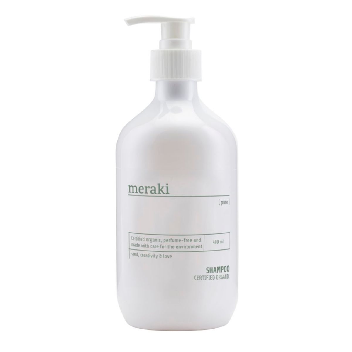 Meraki Shampoo, Pure, 490 ml.