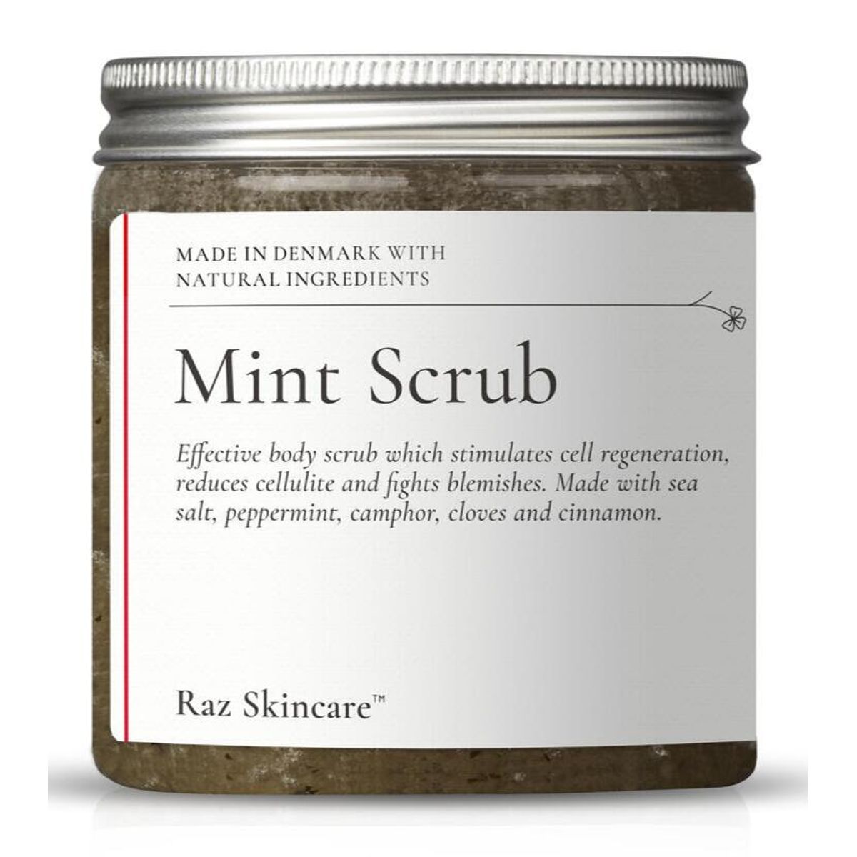 Raz Skincare Mint Scrub, 200 g.