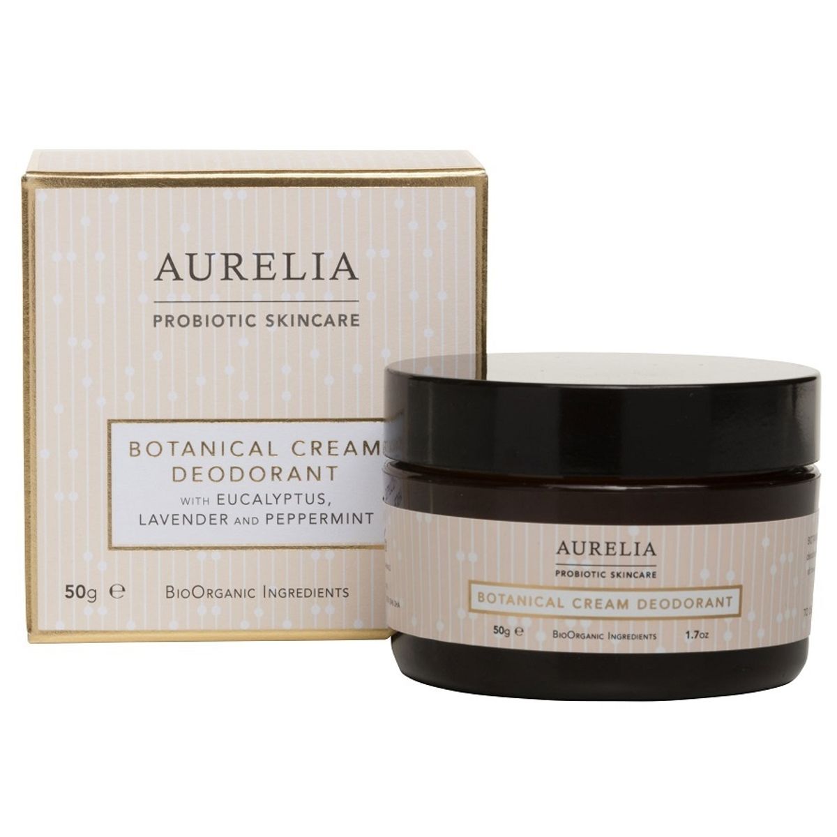 Aurelia Botanical Cream Deodorant, 50g.