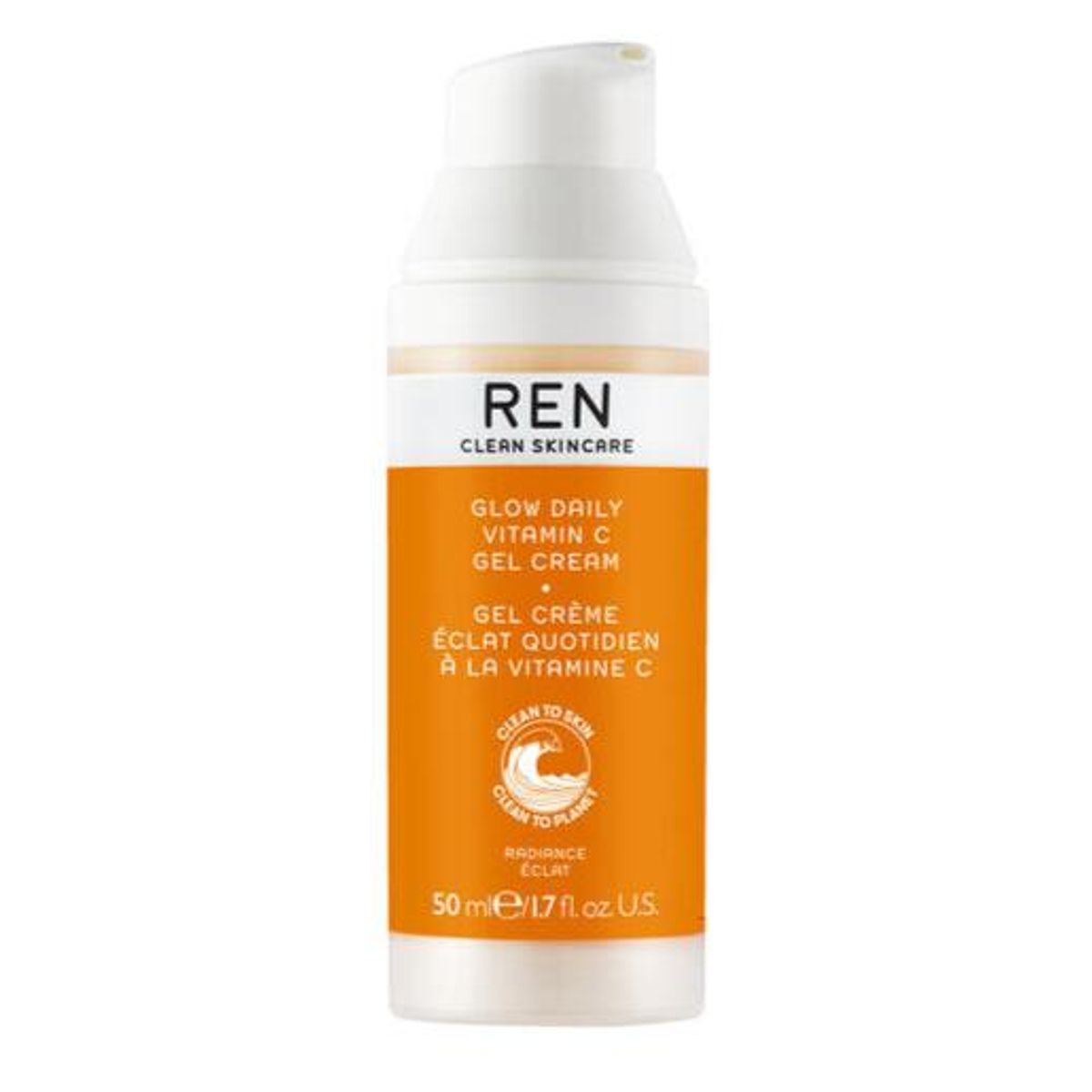 REN Clean Skincare Glow Daily Vitamin C Gel Cream, 50ml.