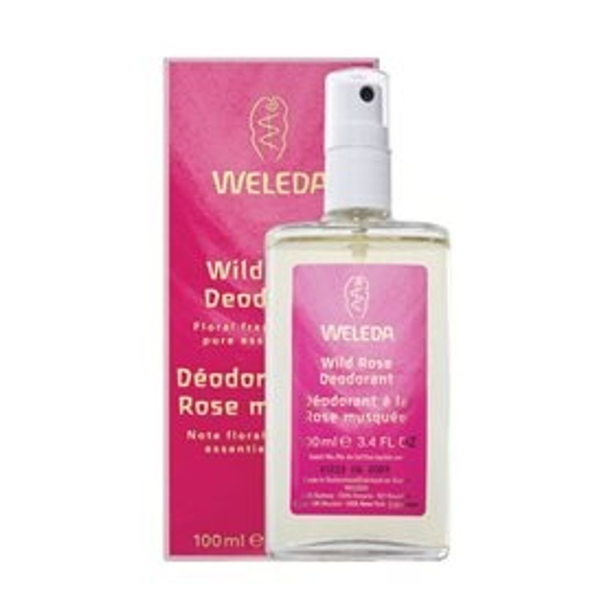 Weleda Deodorant Wild Rose, 100 ml