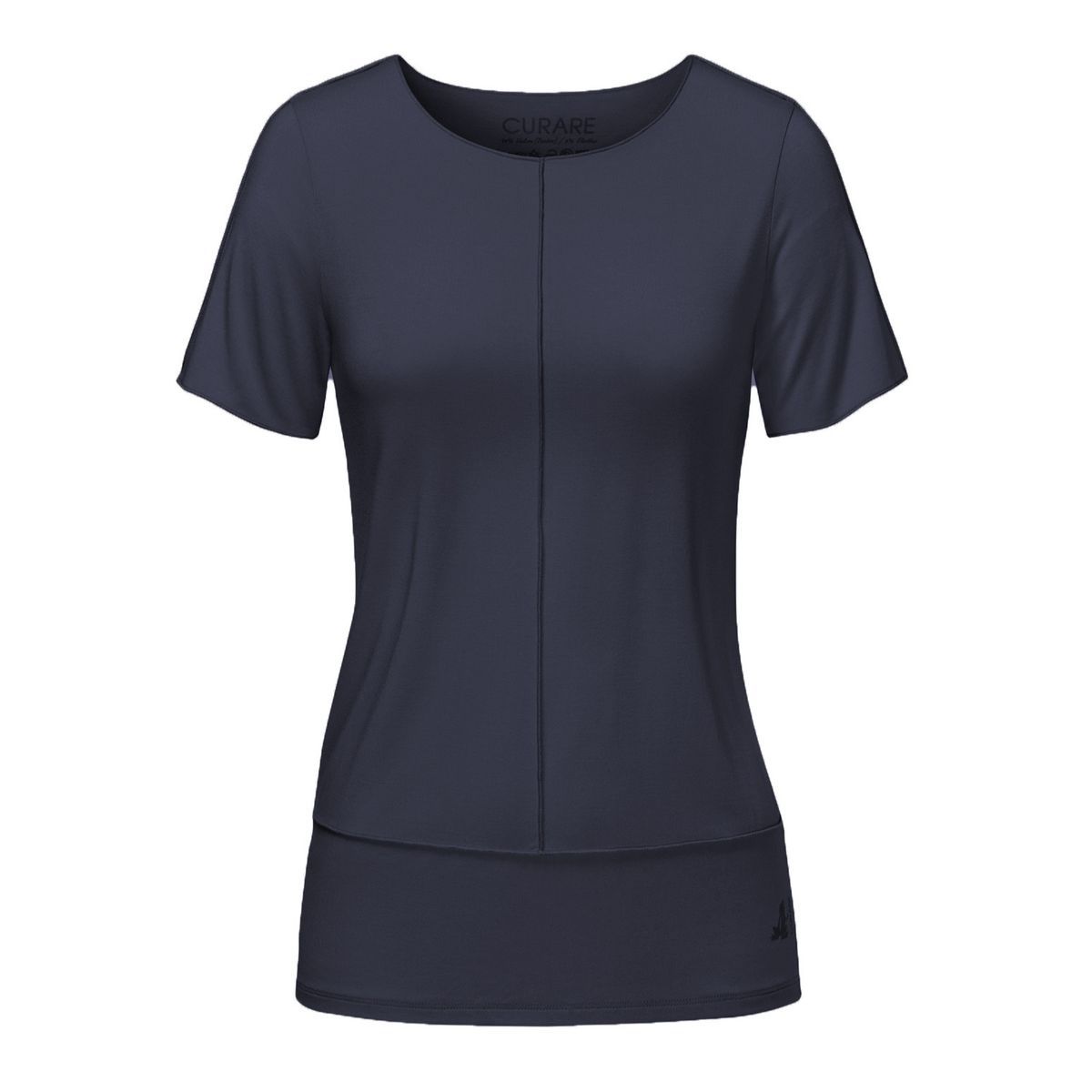 Curare Flow Shirt with pin-tucks - midnight-blue #8204