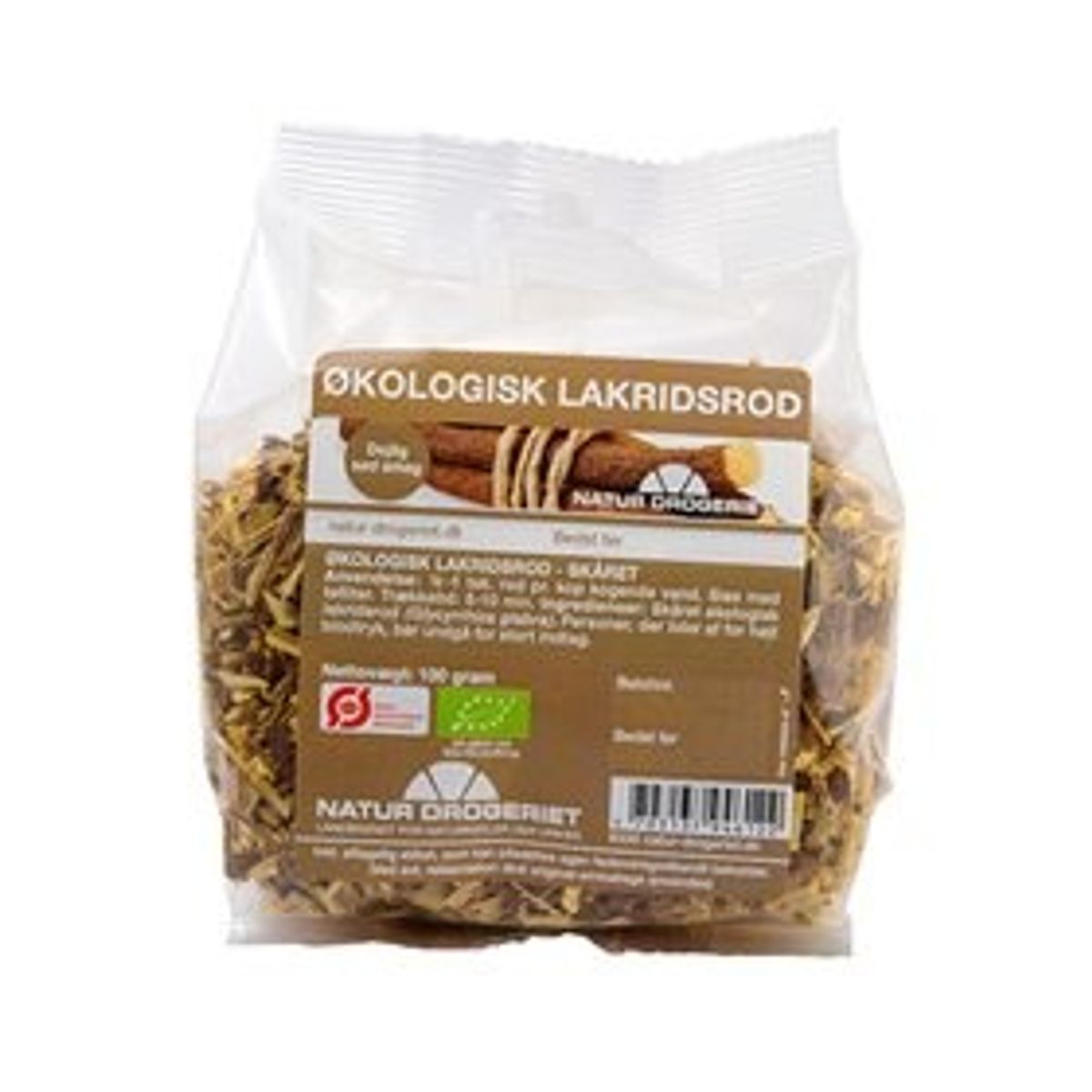 Naturdrogeriet Lakridsrod skåret Ø, 100 g.