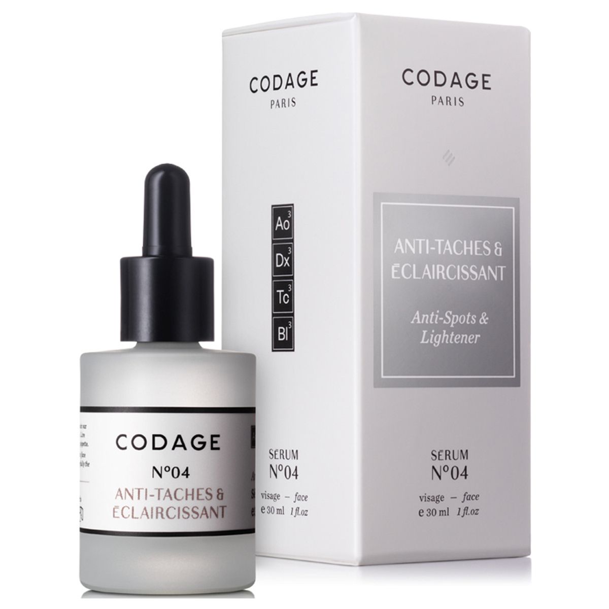 Codage Serum No.4 Anti Spots & Lightening, 30ml.